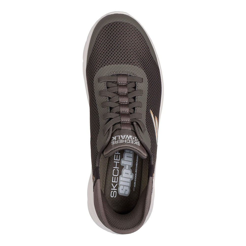 Skechers Slip Ins Go Walk Flex Athletic Shoes Mens 13 Extra Wide Gray Hands Free Skechers Men main image 3