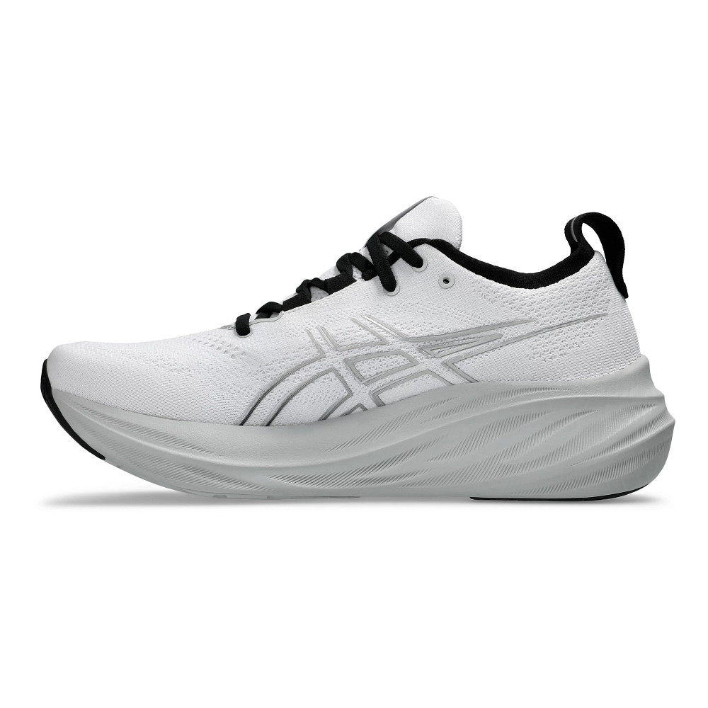 Women's GEL-NIMBUS 26 PLATINUM, Real White/Pure Silver, Running Shoes