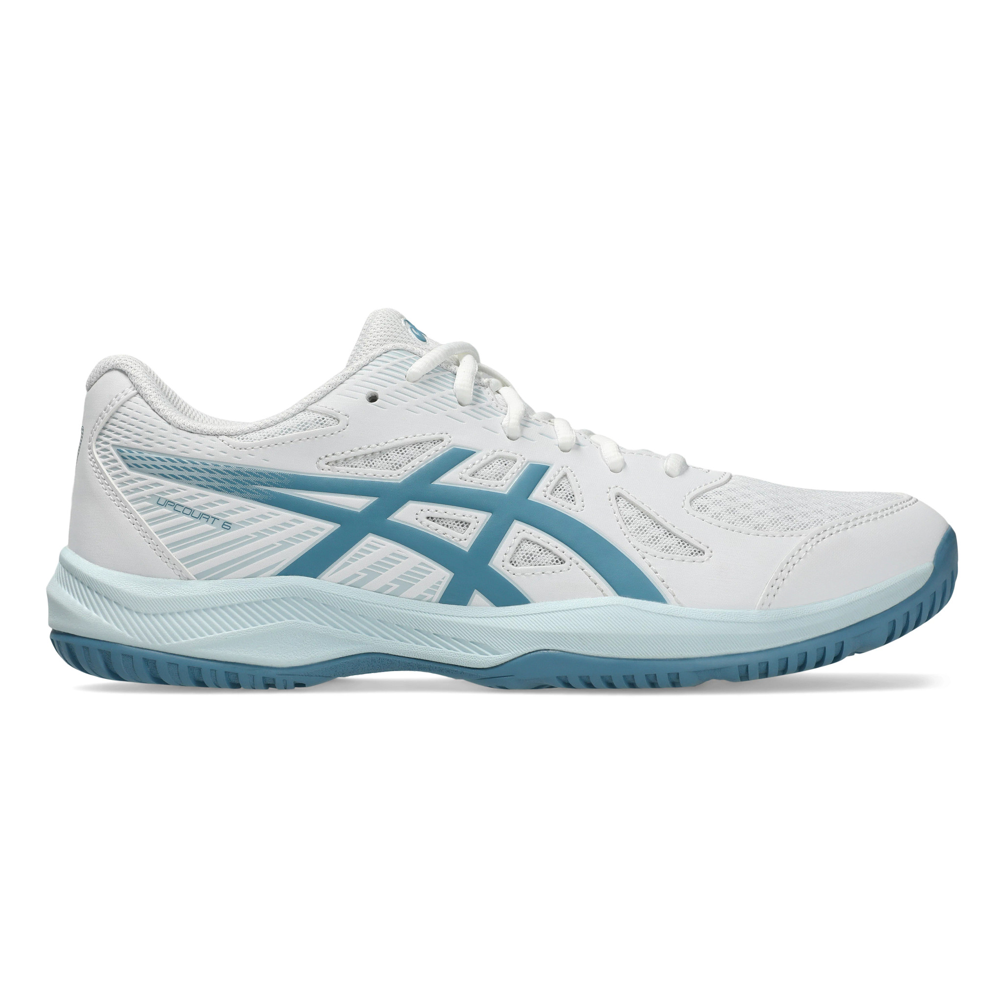 Men's ASICS Upcourt 6 - White / Saba Blue, Size: 10, Medium | Footwear - Road Runner Sports