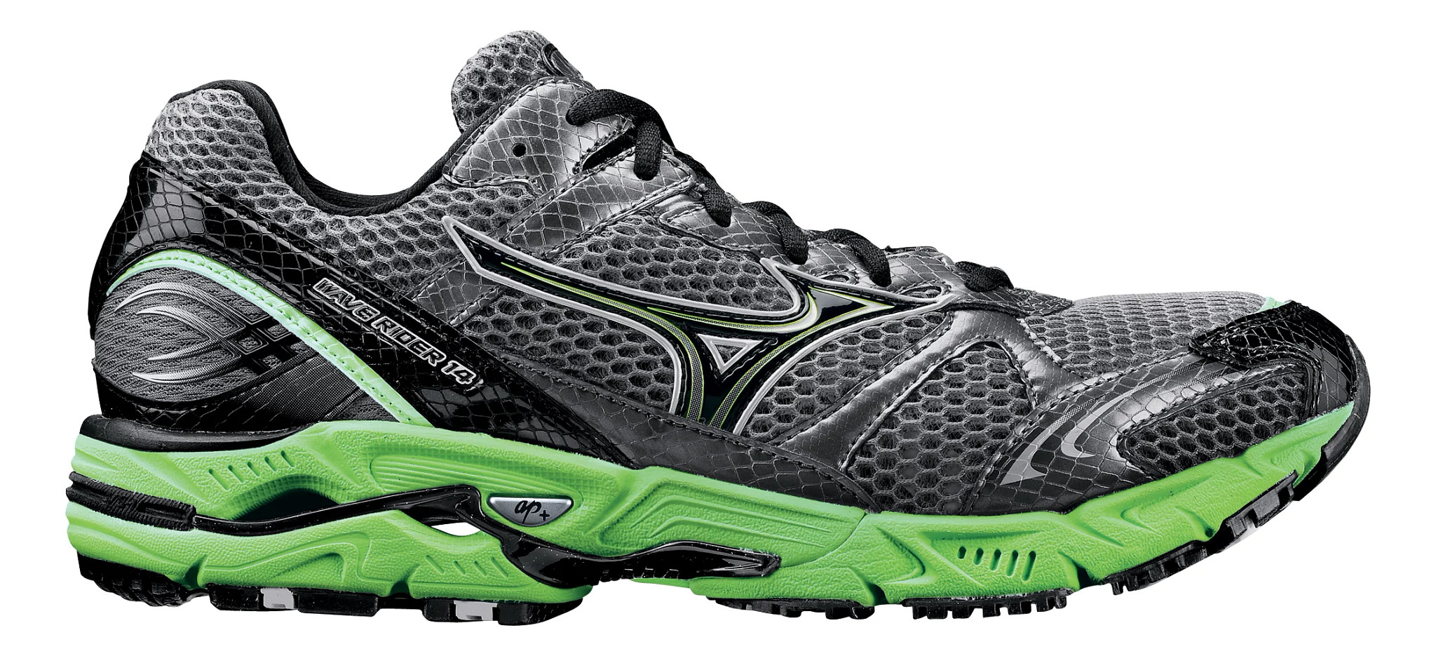 Mizuno wave rider 14 hot sale green