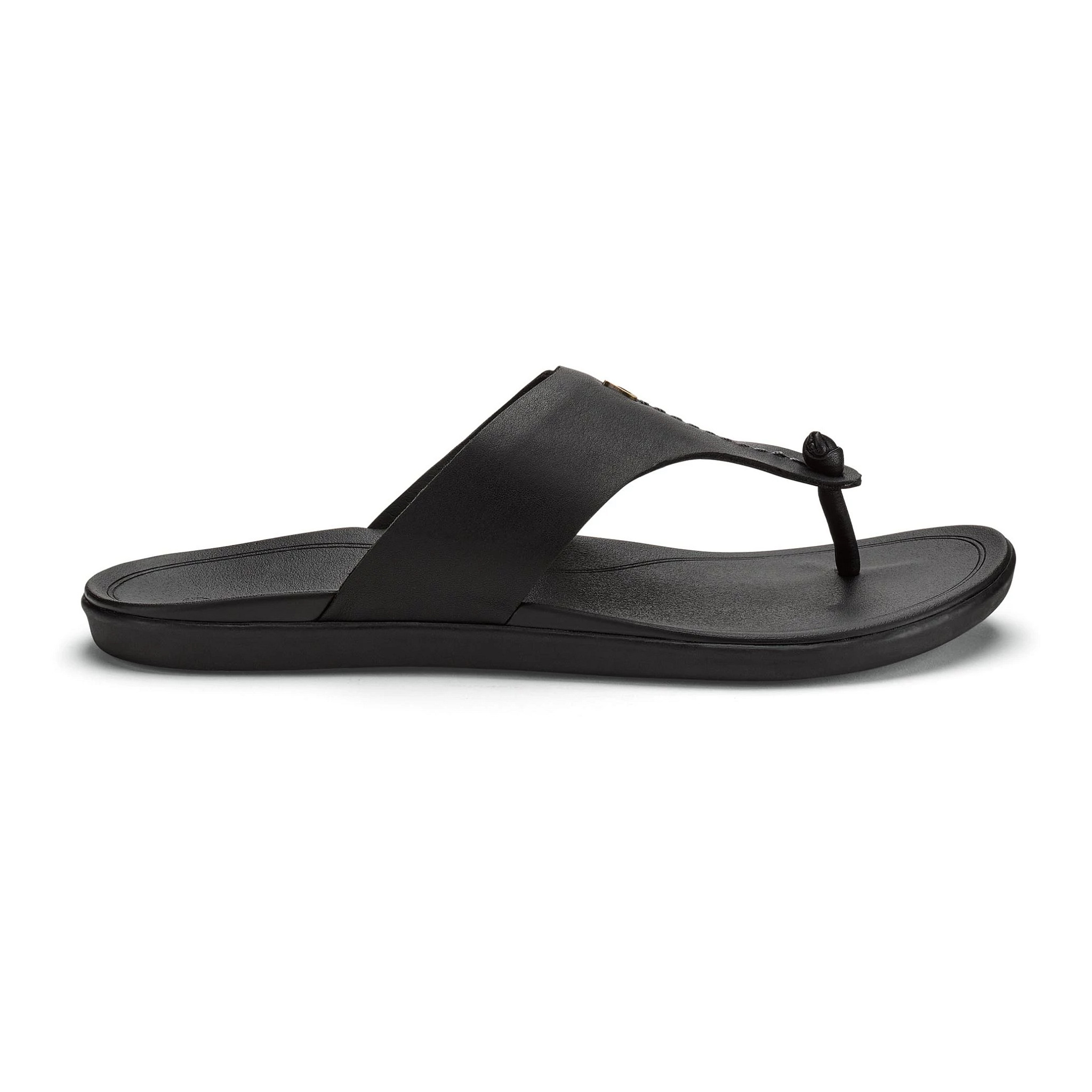 Women's OluKai Ho'opio Mele - Black / Black, Size: 7, Medium | Footwear - Road Runner Sports