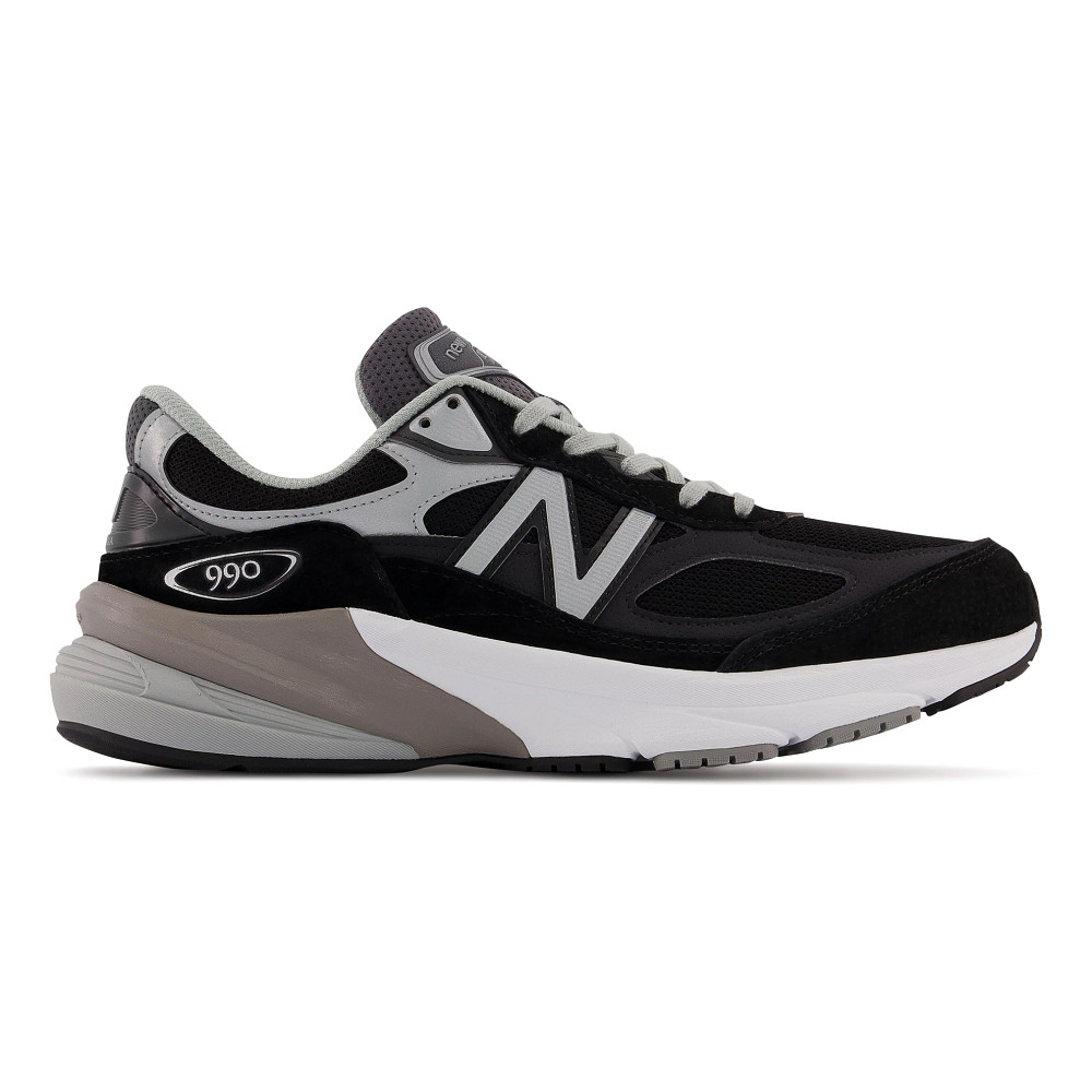 Mens New Balance 990v6 Running Shoe - Black/Grey