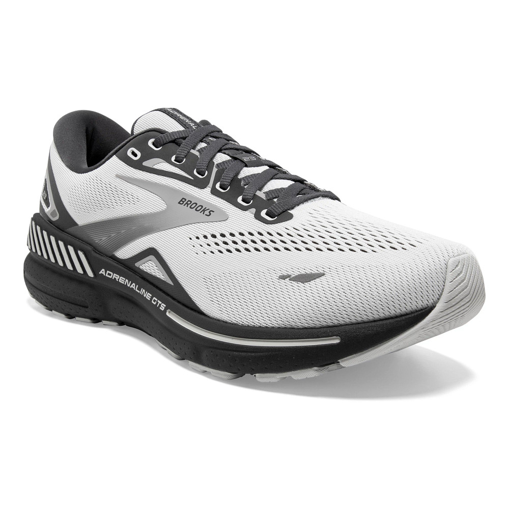 BROOKS Adrenaline GTS 22 Men's Running Shoe - White/Grey/Black