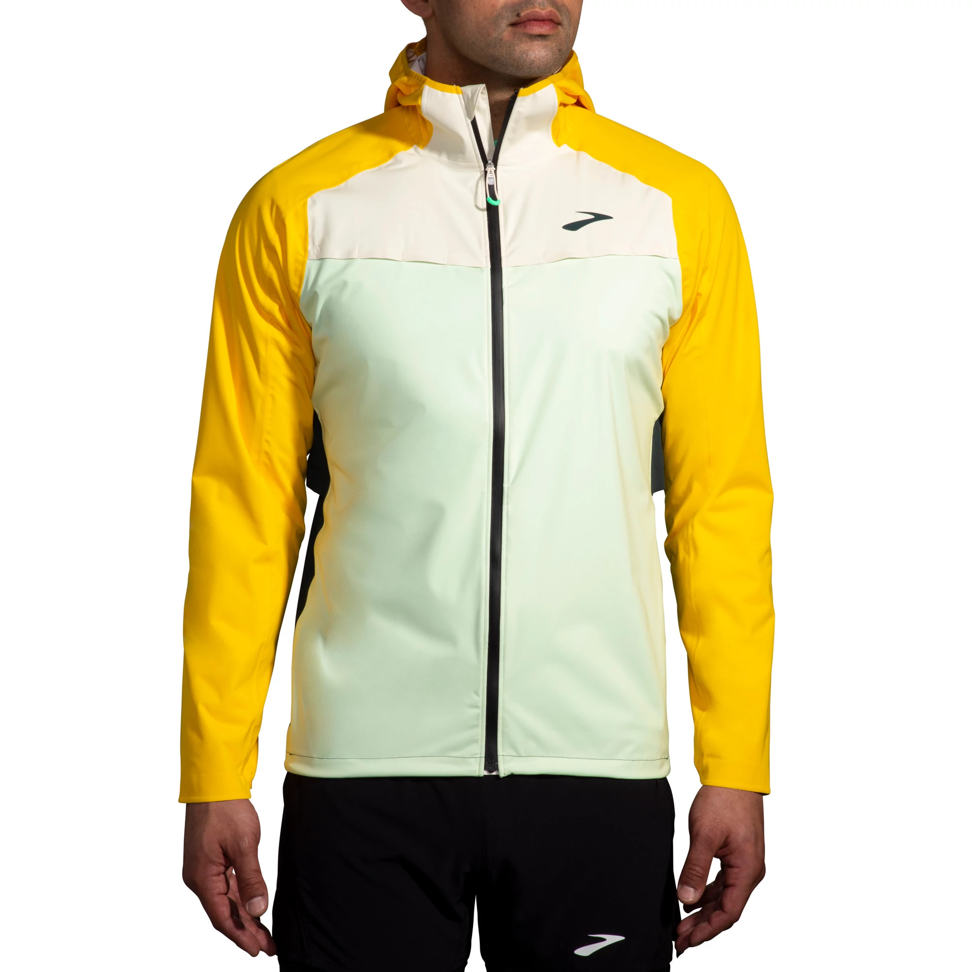 Brooks running store jacket mens gold