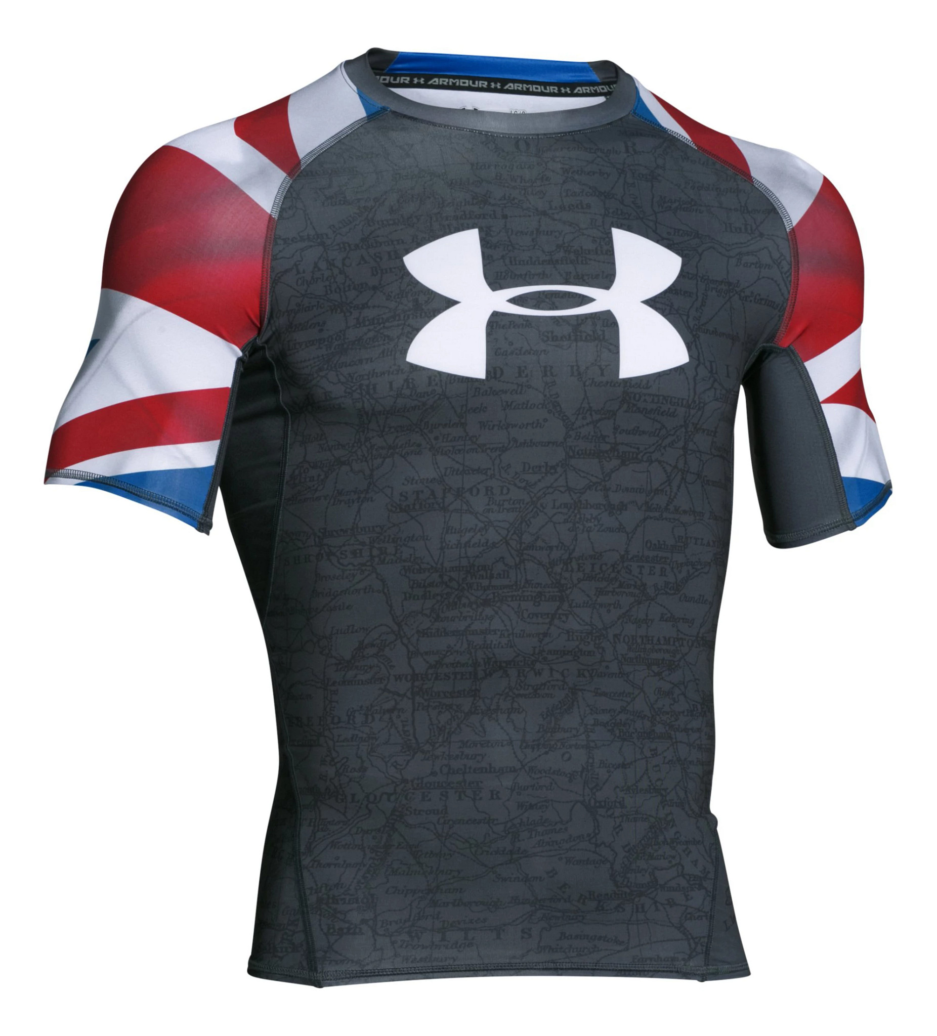 Mens Under Armour UK Pride HeatGear Armour Compression Shirt Short