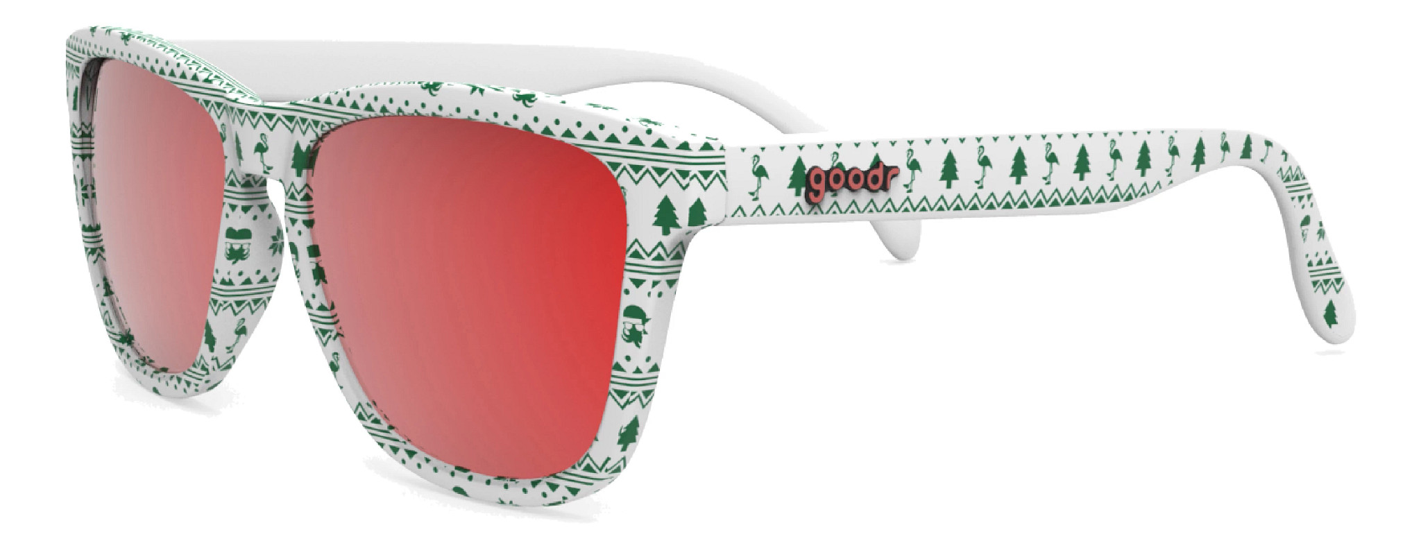goodr Merry Flocking Christmas Sunglasses