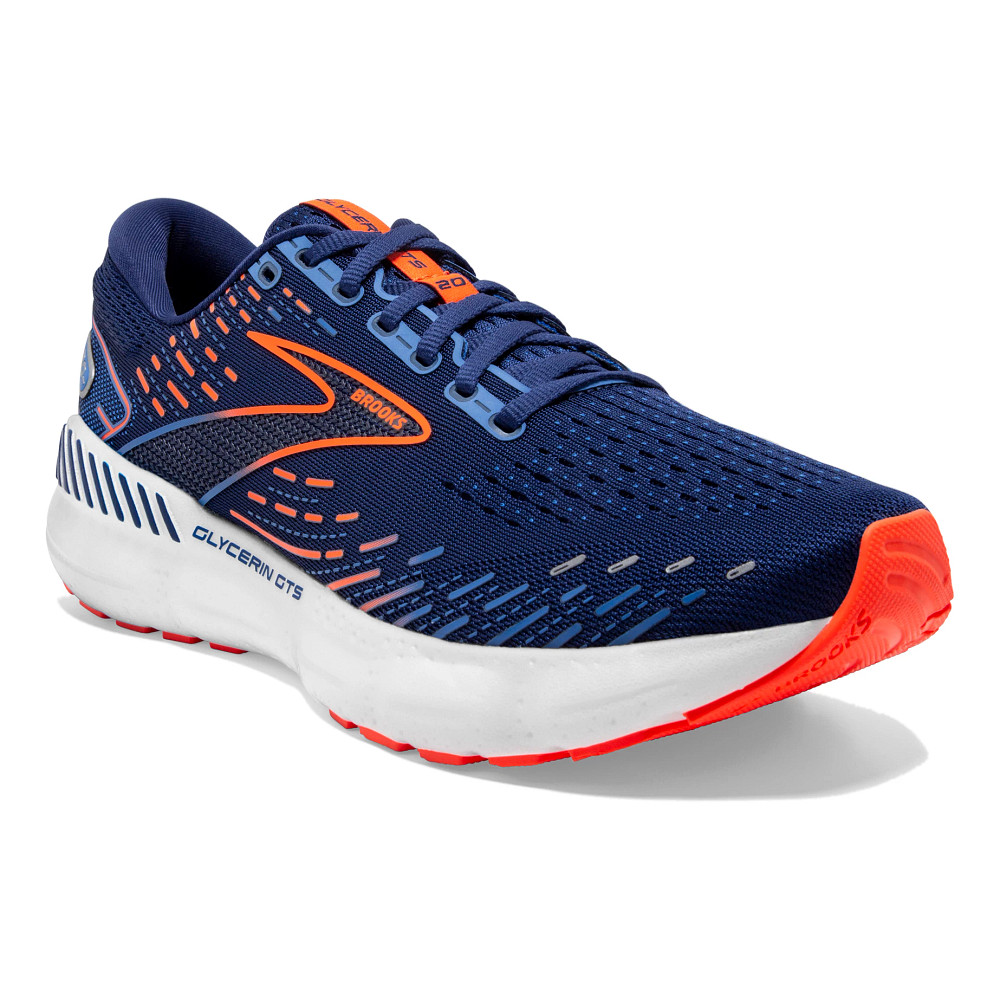 Brooks Glycerin GTS 20 Men s Blue Depths Palace Blue Orange 11.5