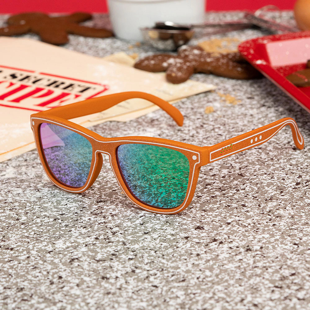goodr OG, Color: You’ll Never Get This Recipe Brown polarized running sunglasses Goodr OG Running Sunglasses main image 3
