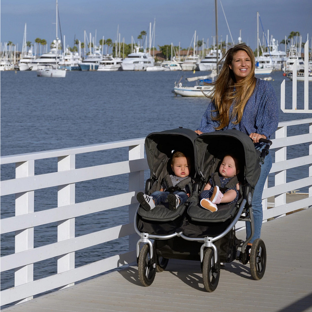 Bumbleride double outlet jogging stroller