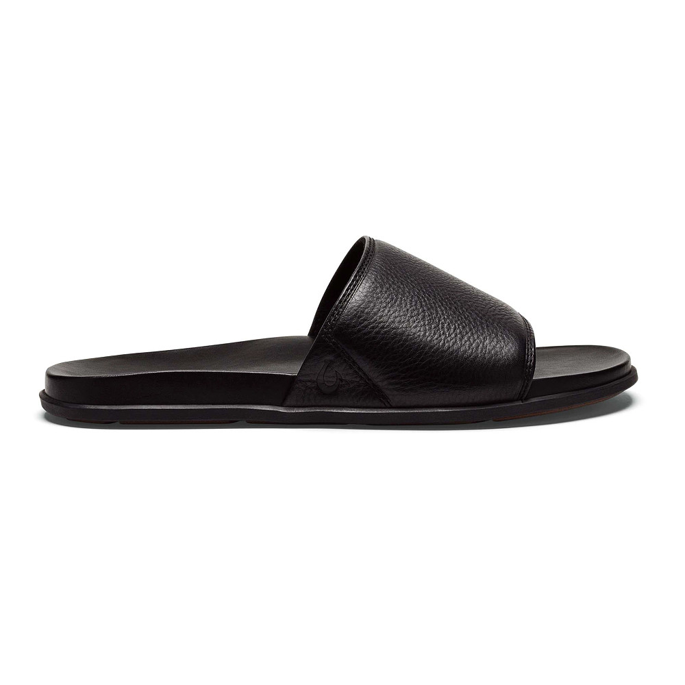(取寄) オルカイ メンズ スライド OluKai men 'Olali Slide Black/Black Mens OluKai Olali Slide Sandals Shoe