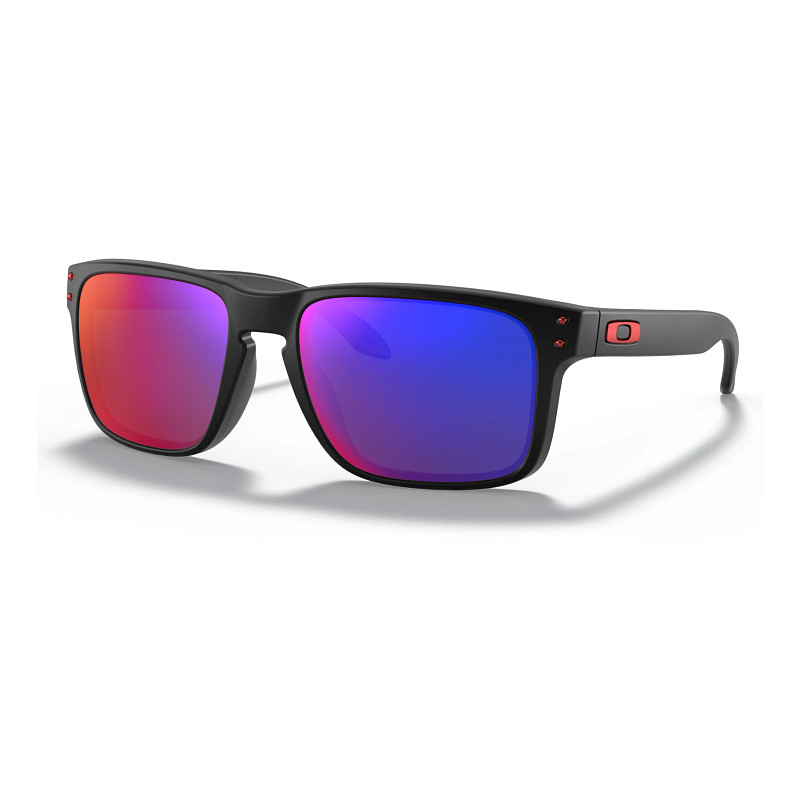 Oakley Holbrook Sunglasses - Matte Black Red Irididum, Size: OS | Accessories - Road Runner Sports