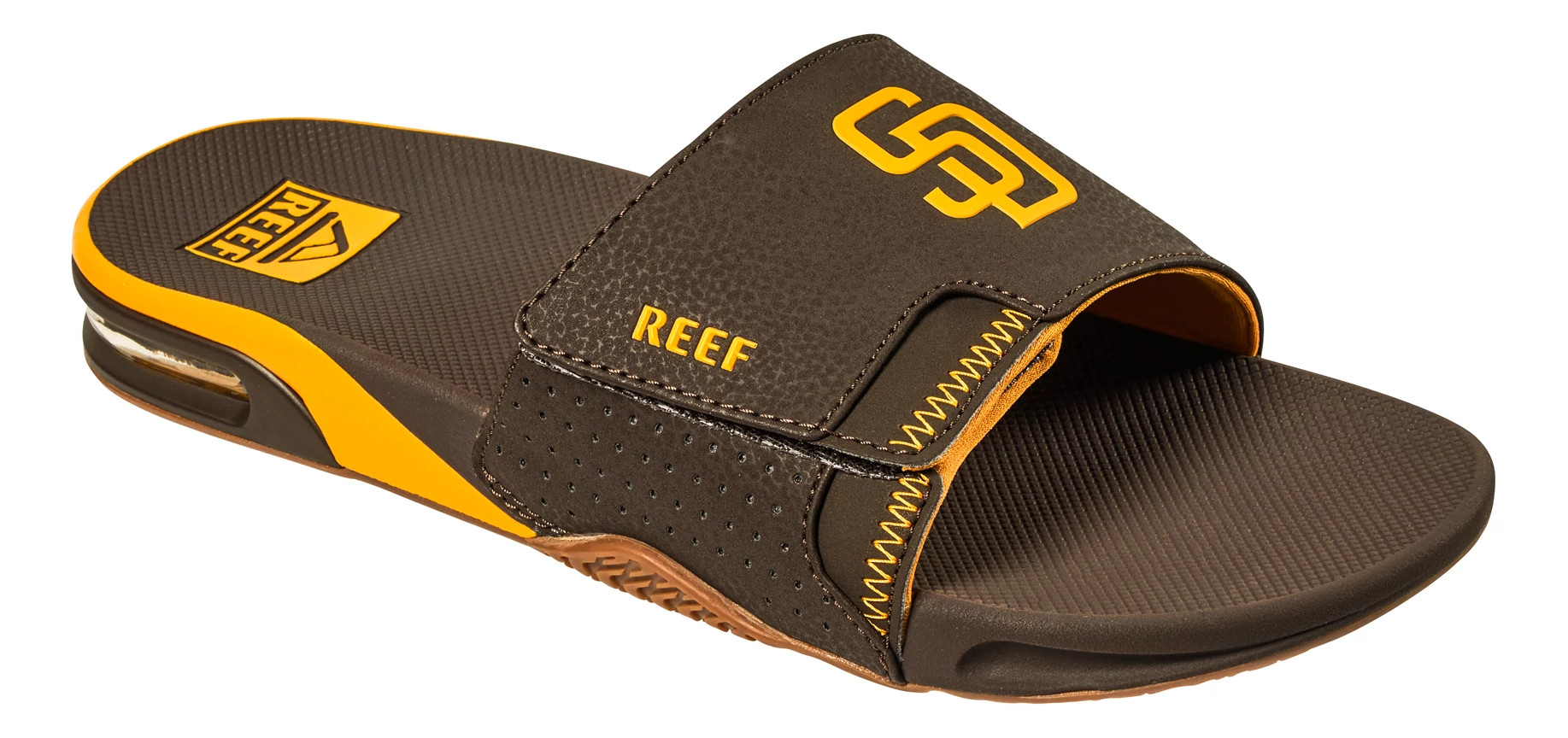 Reef Men's Fanning Slide x MLB Sandals - San Diego Padres 12