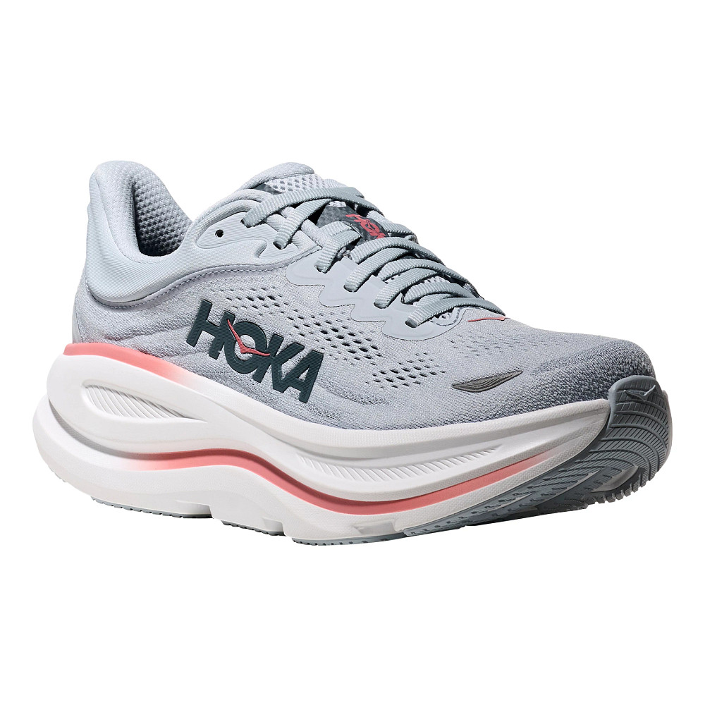 HOKA ONE ONE Bondi 9 Shoes Womens Size 4.5 White Gray Running Max Cushion Road HOKA Bondi 9 Road-Running Shoes - Women main image 3