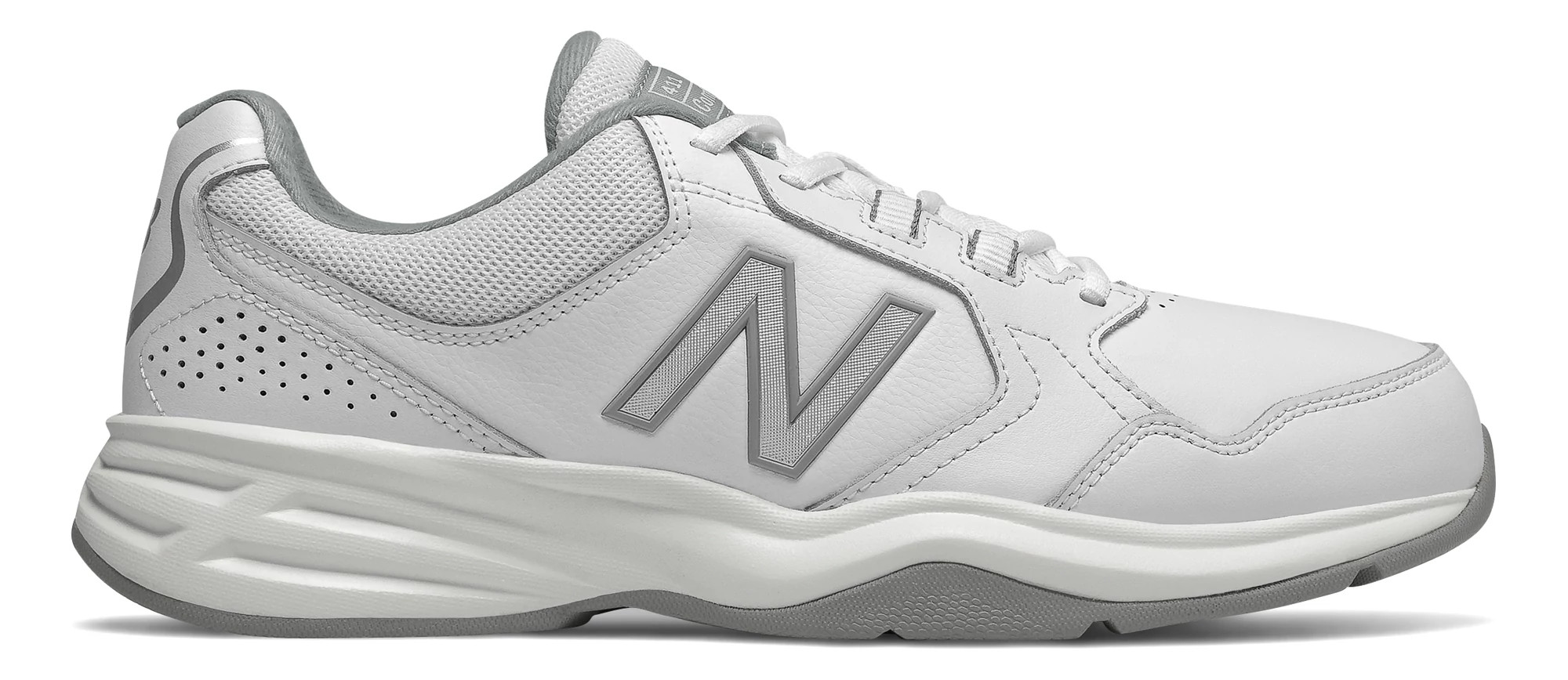 New Balance Men\'s 411 LW1 White Comfort Ride Walking Shoes Size 9 New Balance 411 Comfort Ride MA411LW1 White Running Sneakers  main image 2