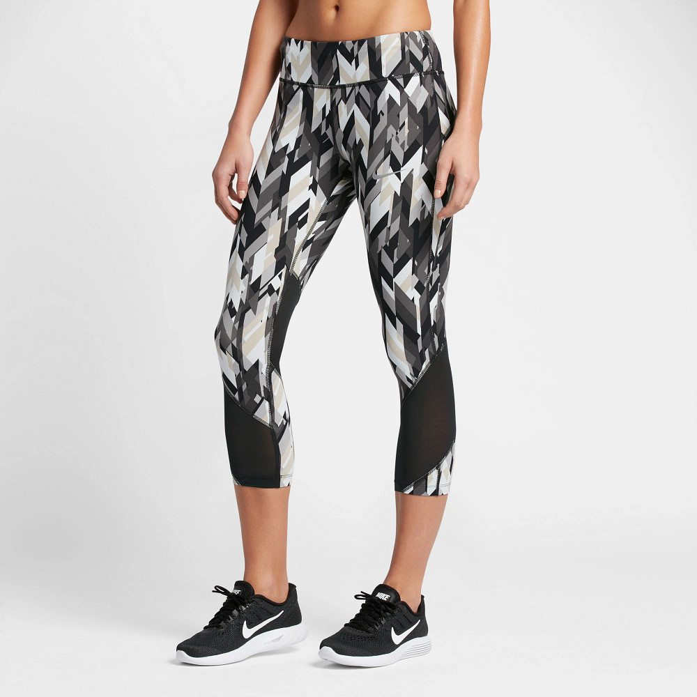 Womens Nike Power Epic Lux Crop Printed Capris Tights
