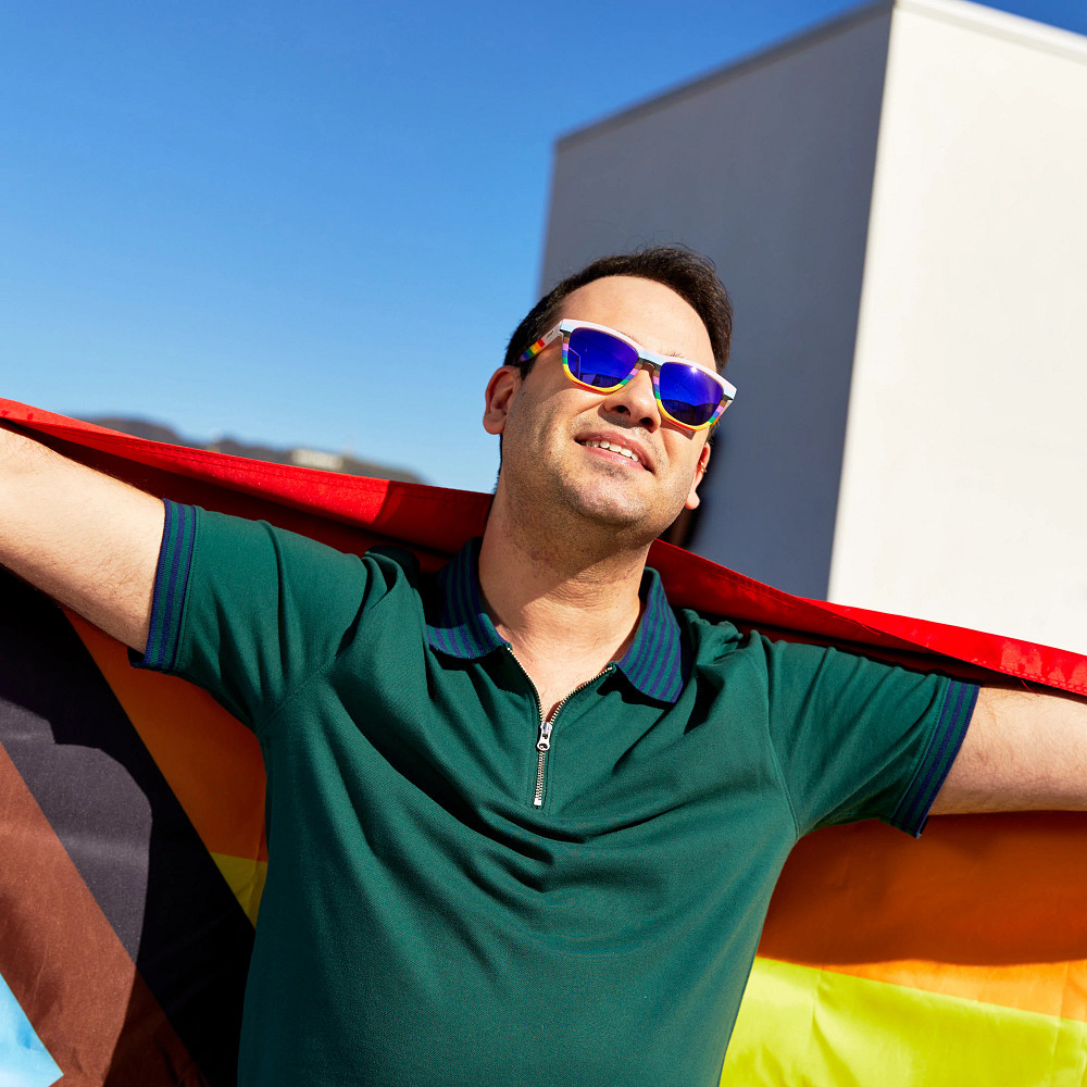 goodr I Can See Queerly Now Sunglasses display picture 1