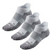 R-Gear Ultimate WIDE Sock No Show 3 Pack Socks - White