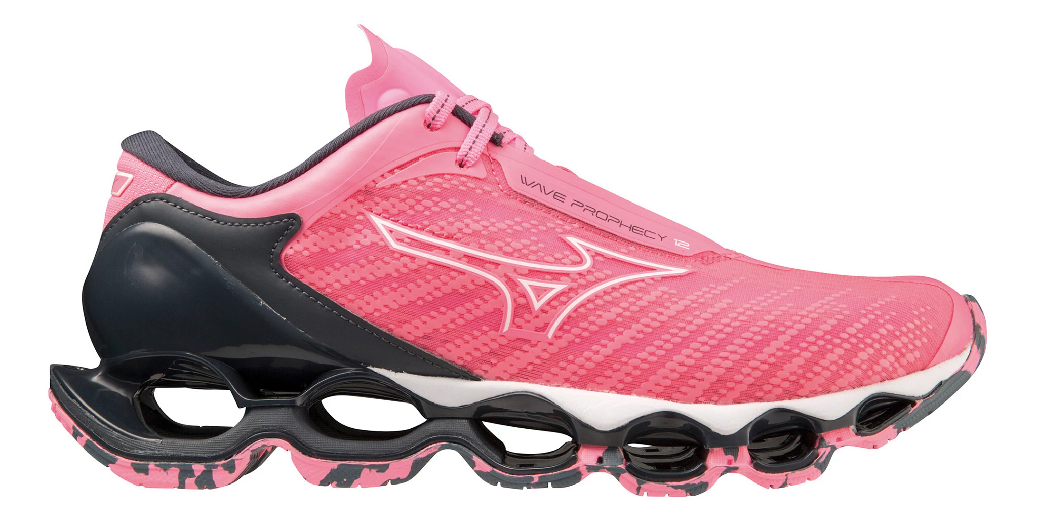 Tênis mizuno wave prophecy 2 pro outlet 2 preto com rosa feminino