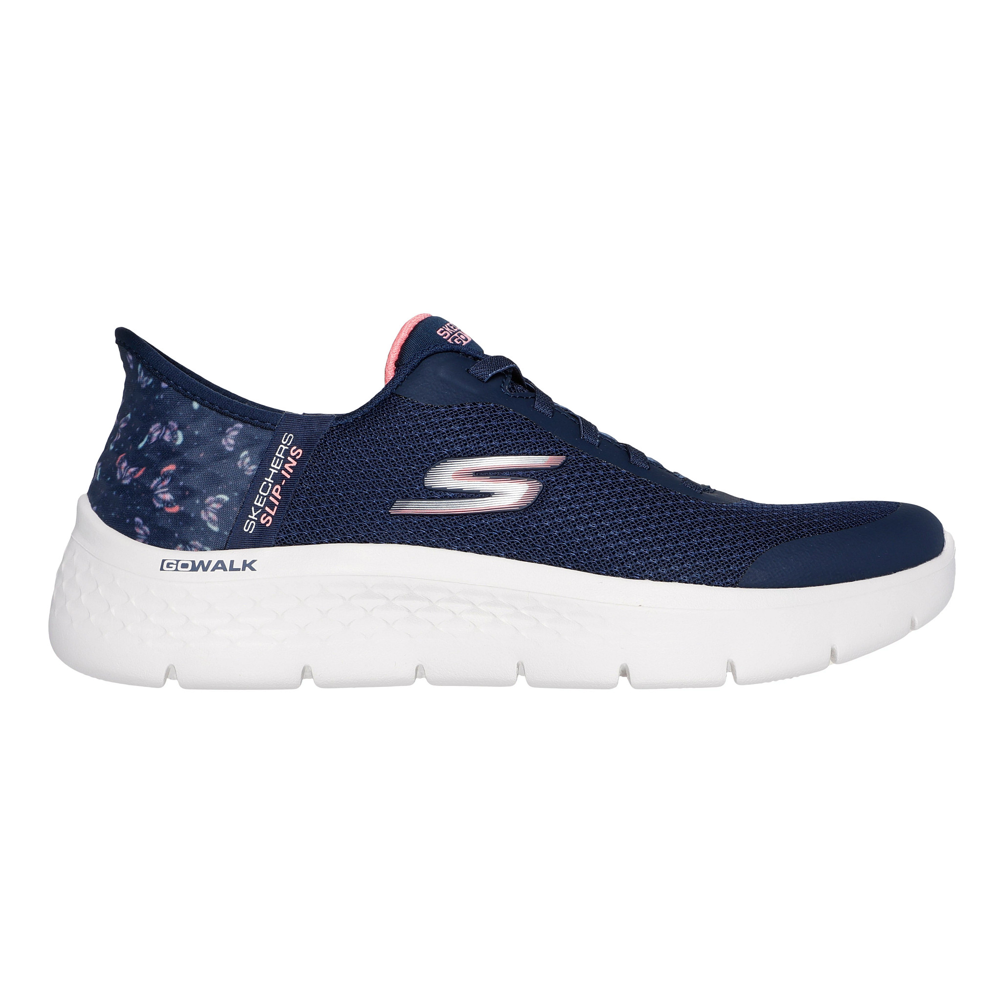 Skechers Women's Skechers GO WALK Flex - Eva - Navy / Pink, Size: 5.5, Wide | Footwear - Road Runner Sports - $74.95 at Road Runner Sports