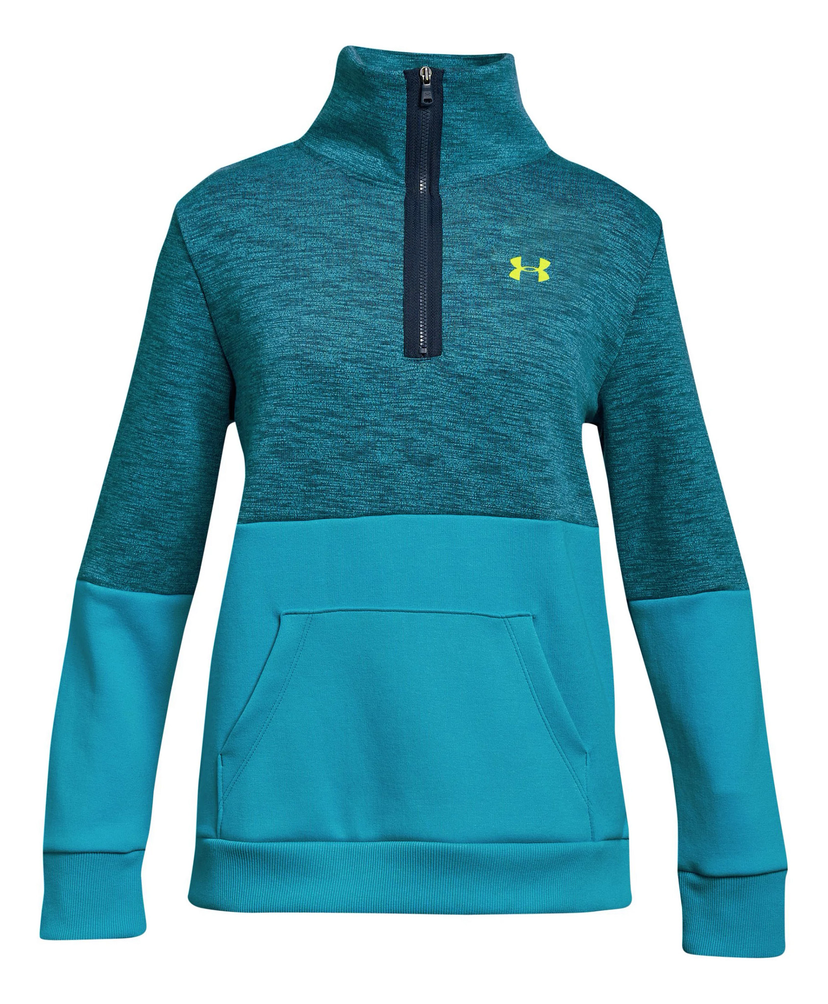 Under Armour Girls Unstoppable Double Knit 1/2 Zip HalfZips & Hoodies