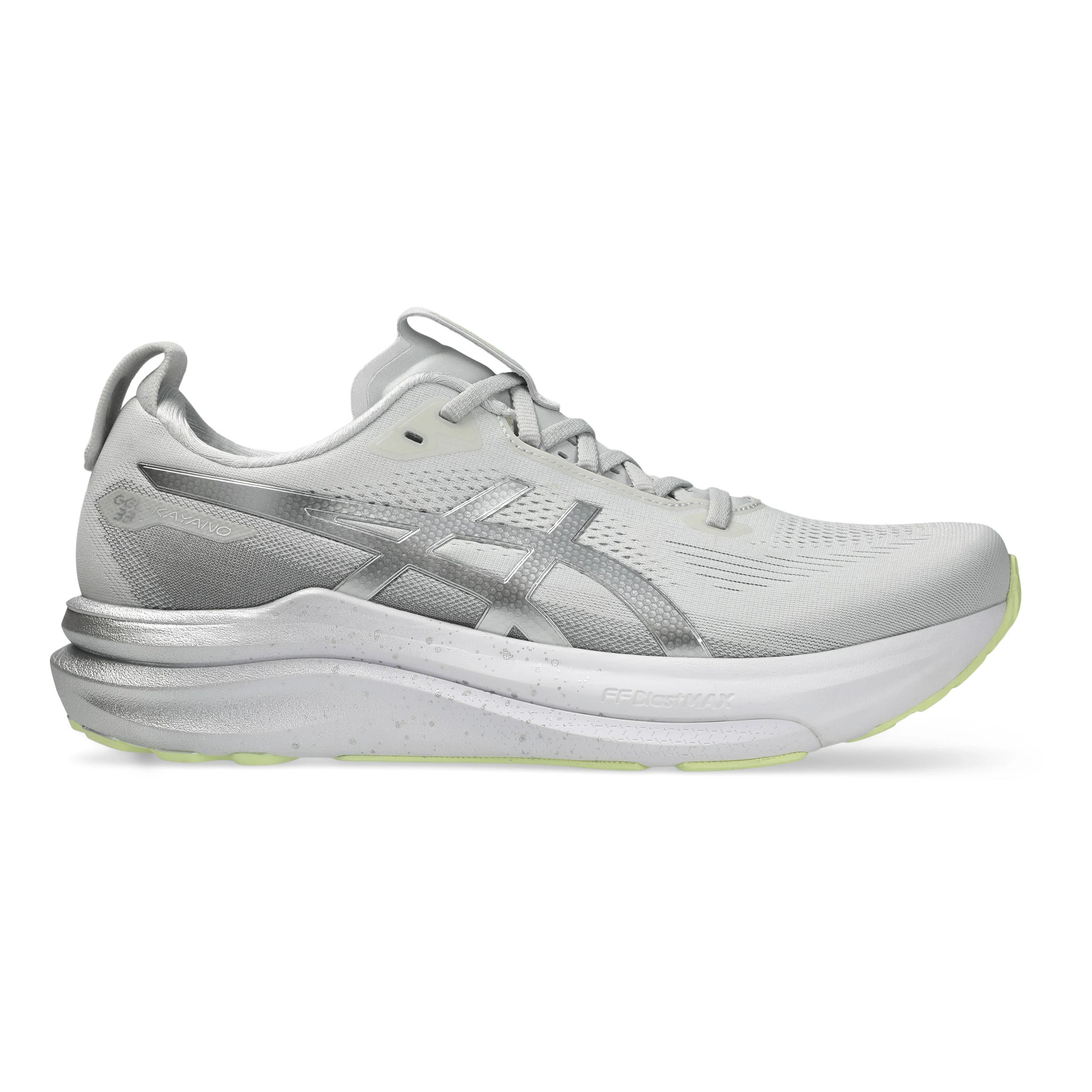 ASICS Men's ASICS GEL-Kayano 33 Platinum - Platinum / Glow Green, Size: 10.5, Medium | Footwear - Road Runner Sports - $184.95 at Road Runner Sports