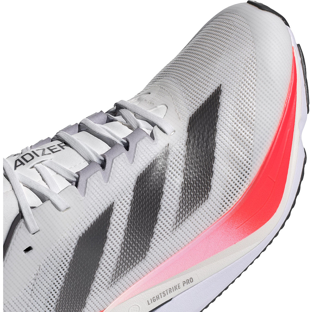 Adidas Men s Adizero Boston 12 Running Shoes White Solar Red