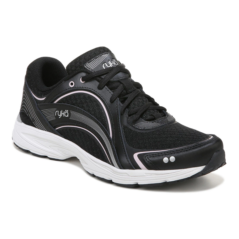 未使用 ryka 23cm Ryka Lace-Up Max Cushion Mesh Washable Sneakers-Glide - QVC.com