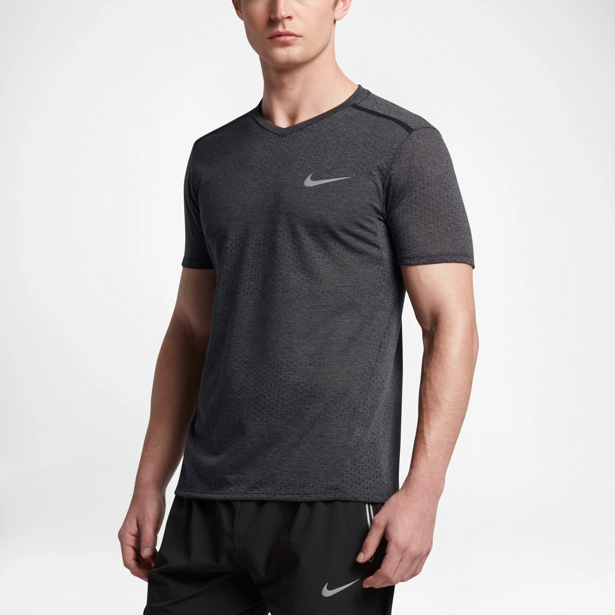 Mens Nike Breathe Tailwind Short Sleeve Technical Tops