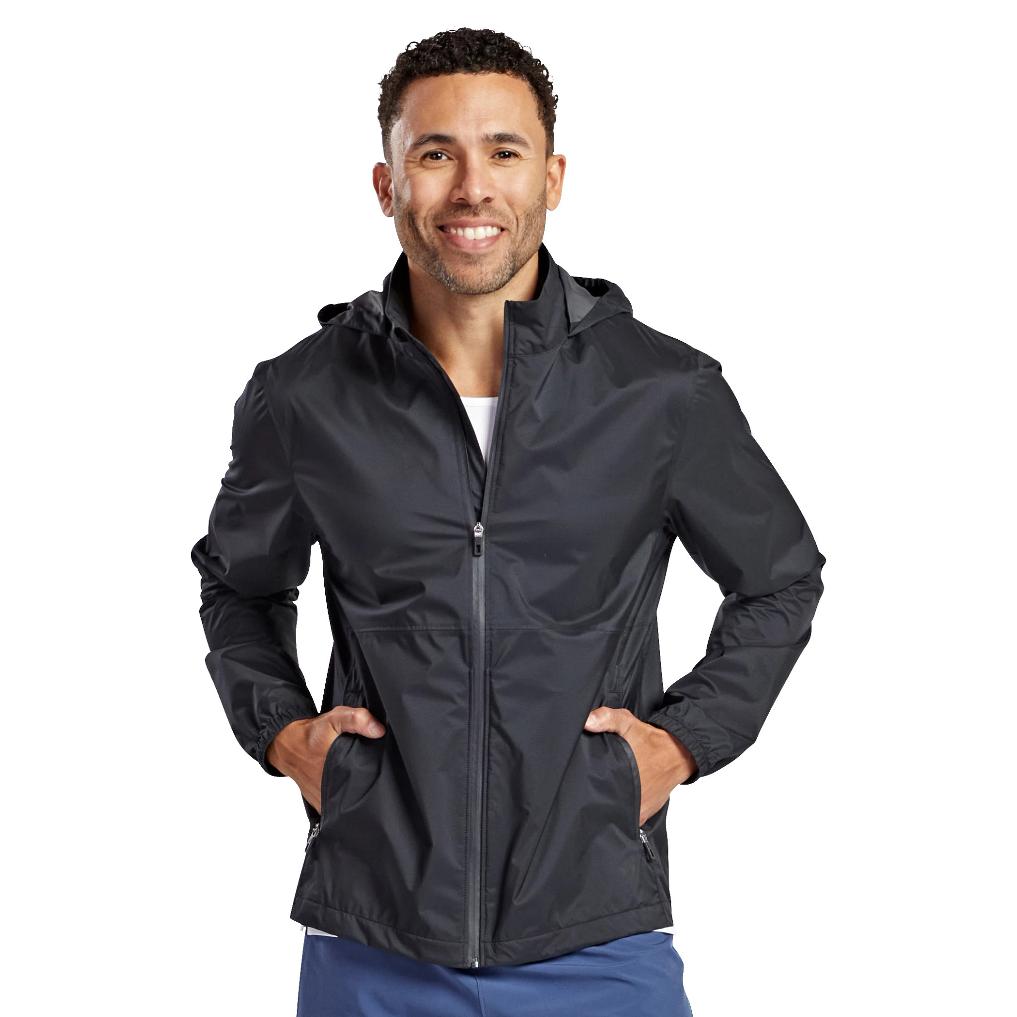 Korsa Men's Korsa Waterproof Run Dry Jacket - Black, Size: L | Apparel - Road Runner Sports - $99.99 at Road Runner Sports