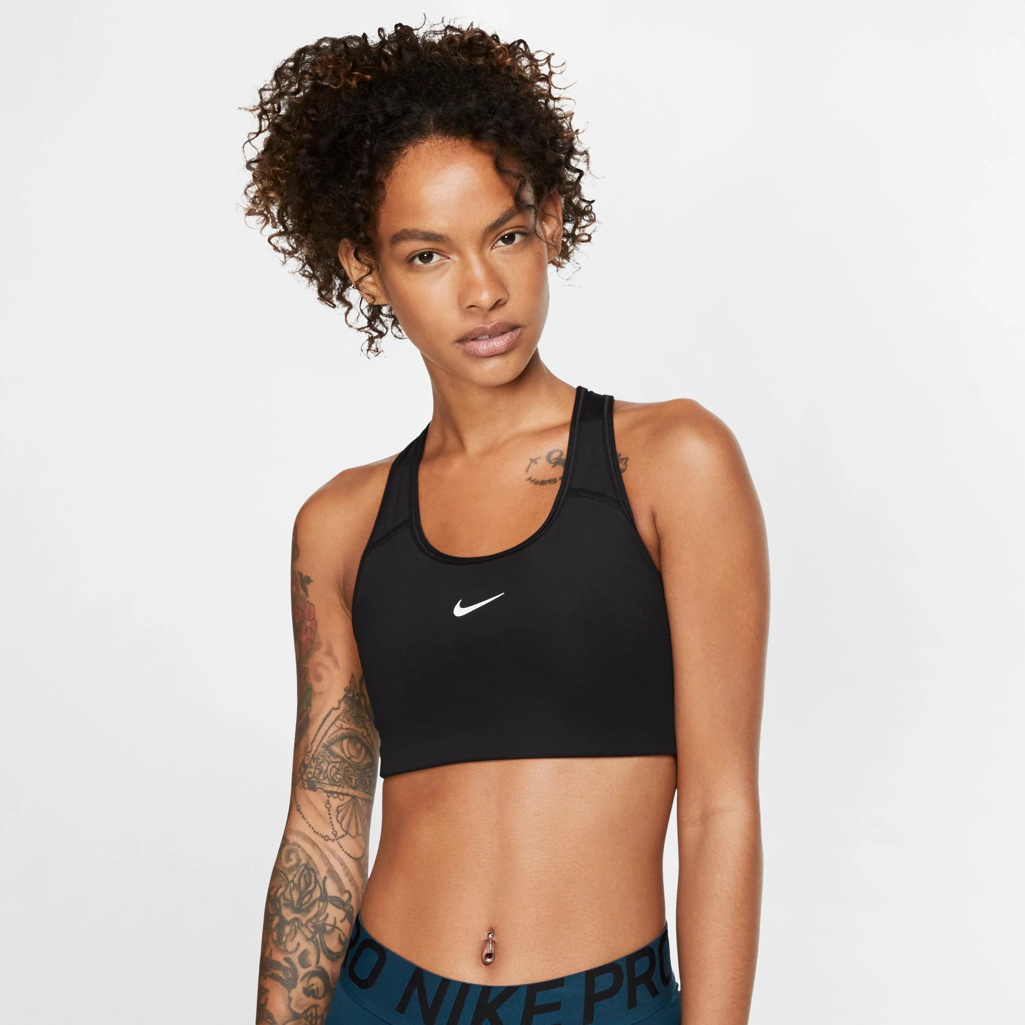 Nike Air Swoosh Women's Medium-Support High-Neck Sports Bra (M)
