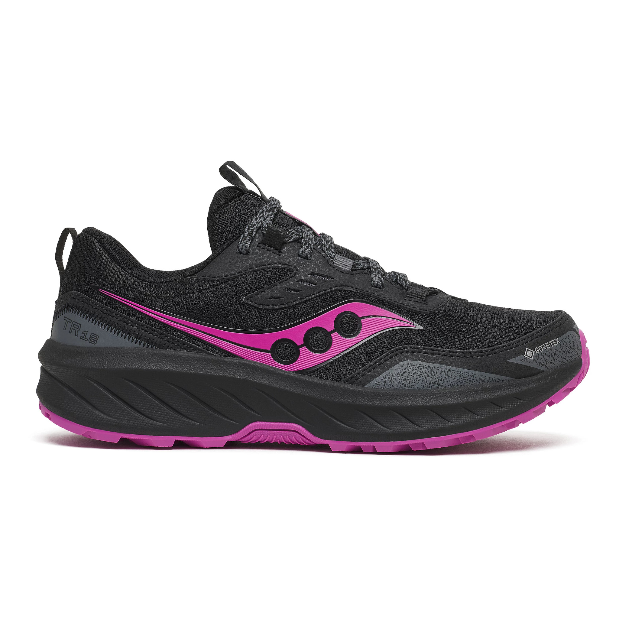 Women's Saucony Excursion TR18 GTX - Black / Mulberry, Size: 7.5, Medium | Footwear - Road Runner Sports