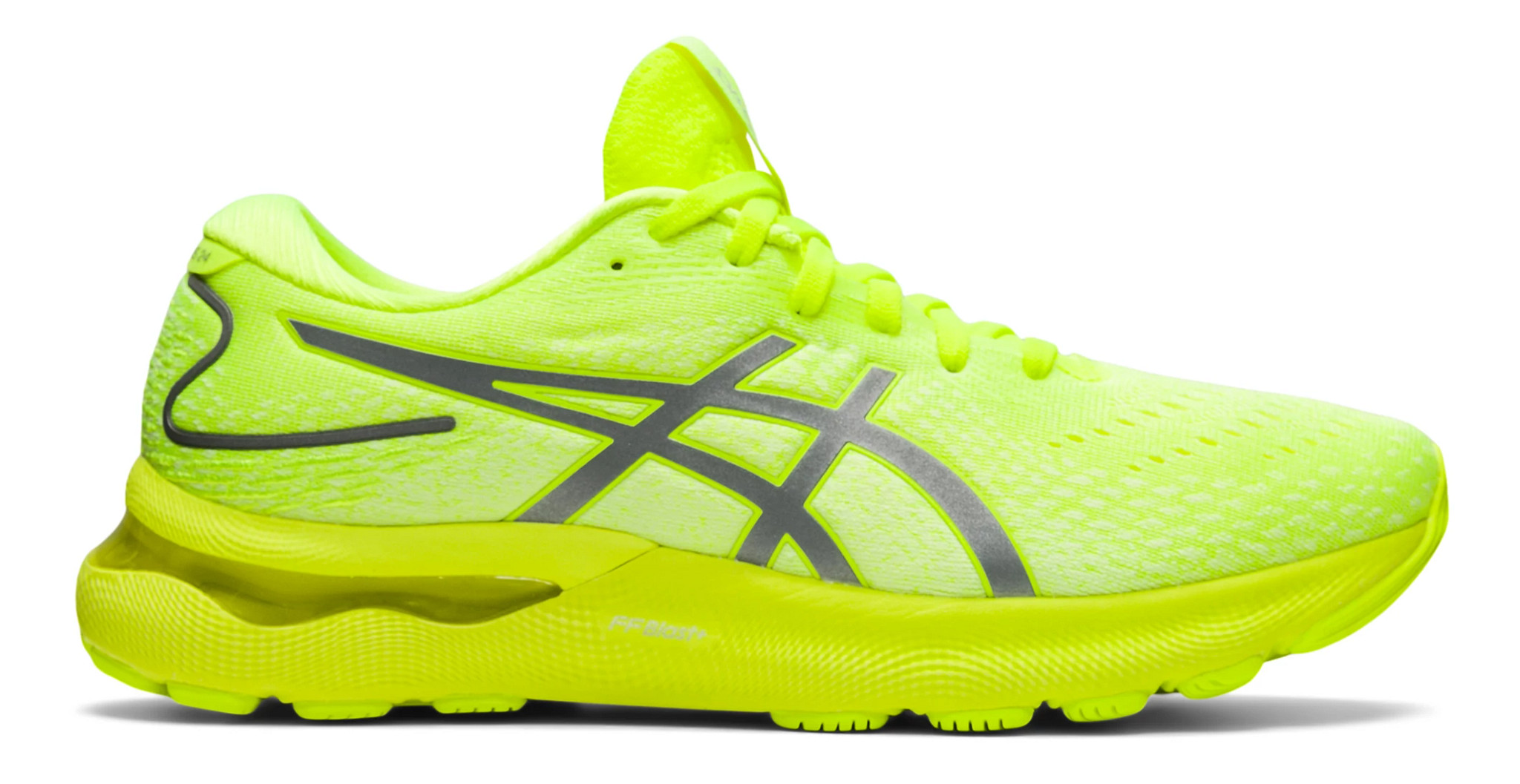 Asics gel nimbus 24 - White, Black, Neon Yellow, Blue Men main image 4