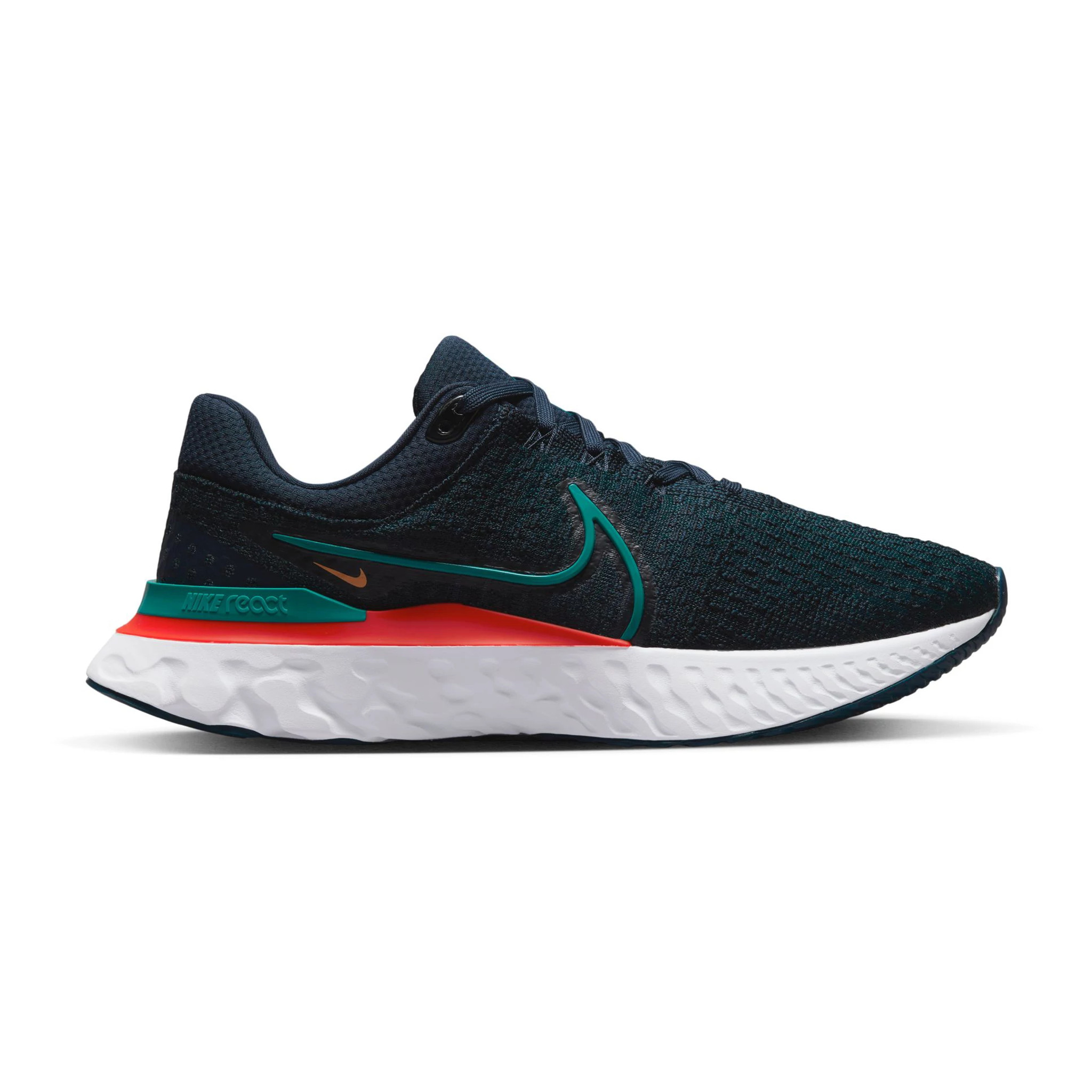 Men's Nike React Infinity Run Flyknit 3 - Obsidian / Crimson, Size: 8, Medium | Footwear - Road Runner Sports