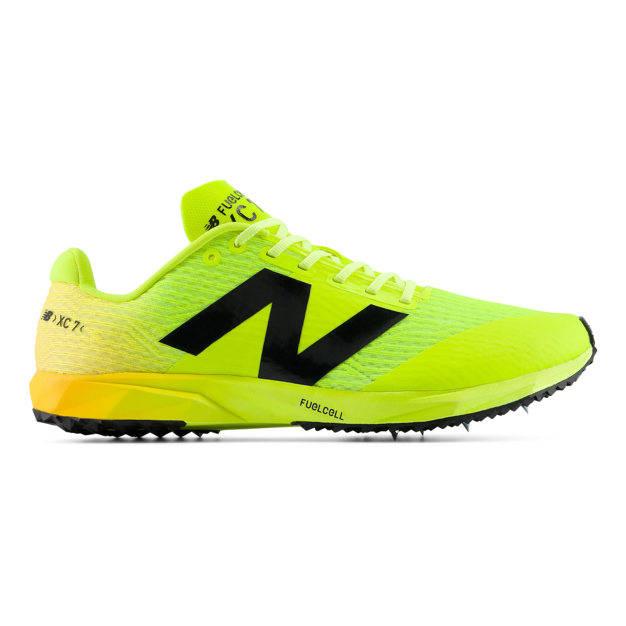 New Balance XC7 v5 Spike - Green / Satsuma Orange, Size: 10, Medium | Footwear - Road Runner Sports