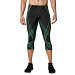 Men's CW-X Endurance Generator Joint and Muscle Support 3/4 Tights - Black/Lime