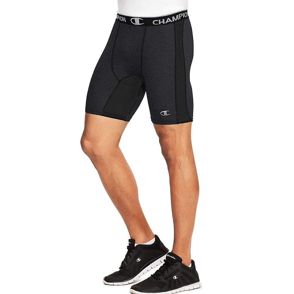 Mens Champion PowerFlex Solid Compression & Fitted Shorts