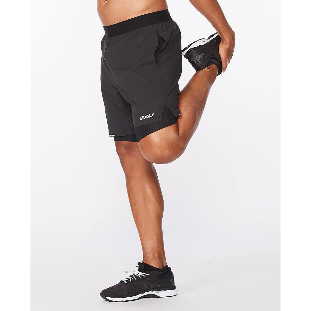 Mens 2XU Aero 7 2-in-1 Shorts