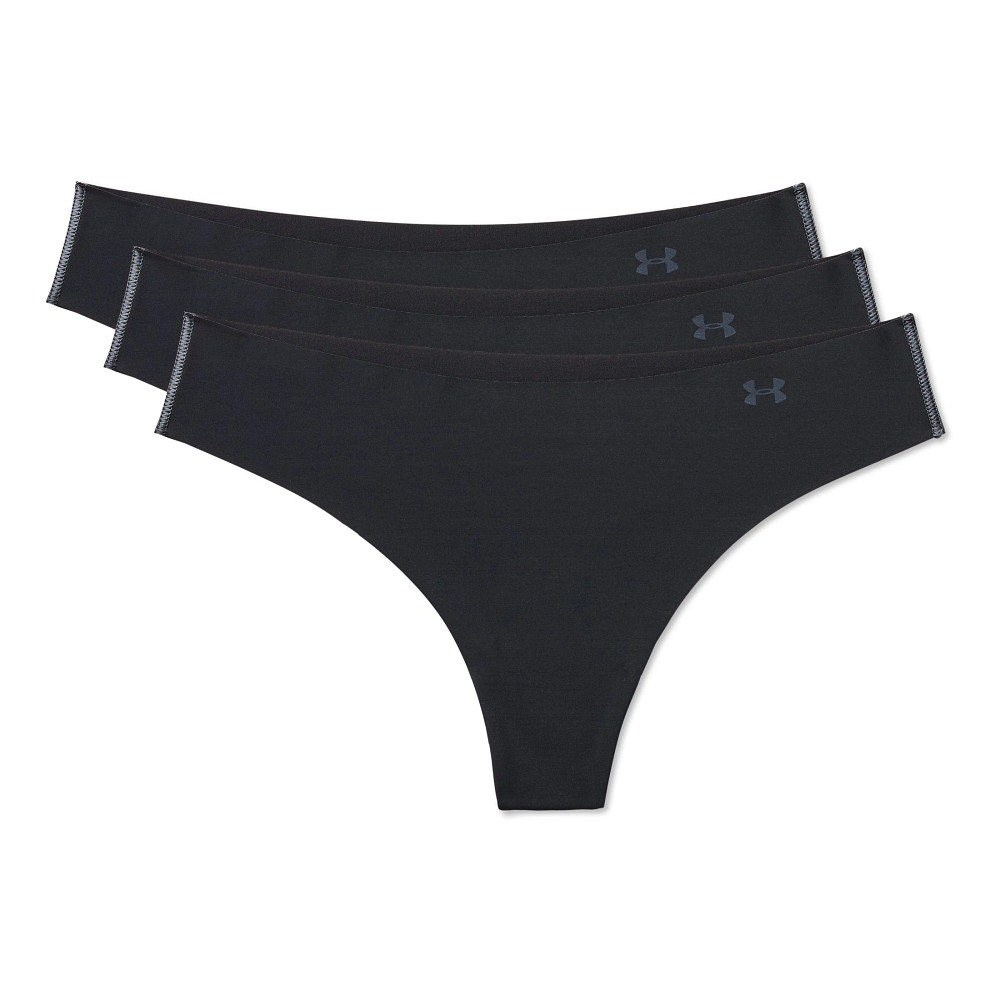 Womens Under Armour Pure Stretch 3 pack Thong Underwear Bottoms