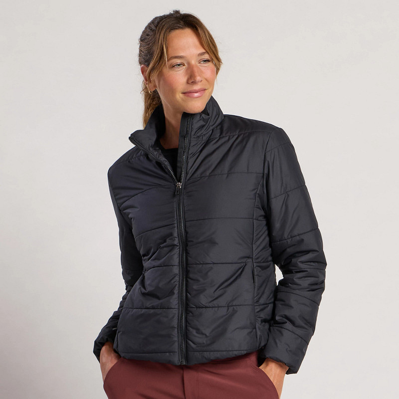 Women's Korsa Horizon Quilted Jacket - Black, Size: L | Apparel - Road Runner Sports