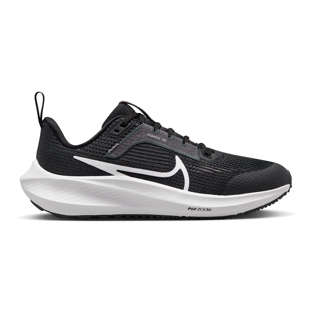 Nike Kids Air Zoom Pegasus 40 Black White 3