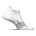 Feetures Elite Ultra Light No Show Tab Socks - White NEW