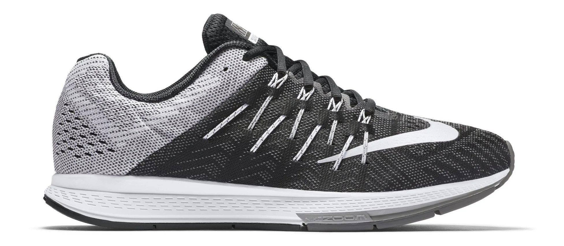 Mens Nike Air Zoom Elite 8 Running Shoe - Black/White