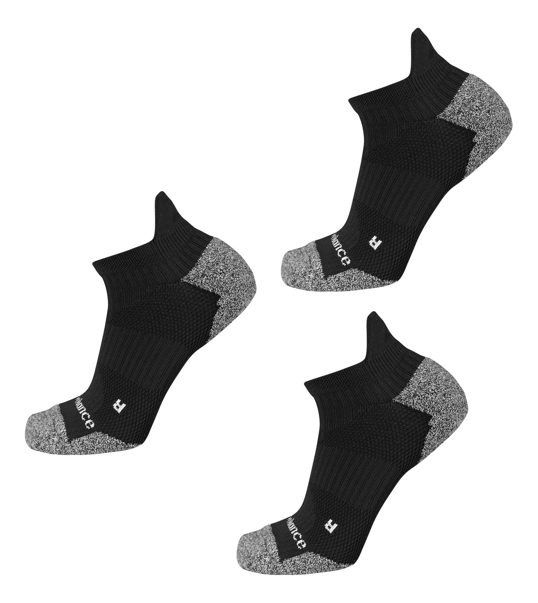 New Balance Cushioned Nylon Low Cut Tab Running 3 Pair Socks