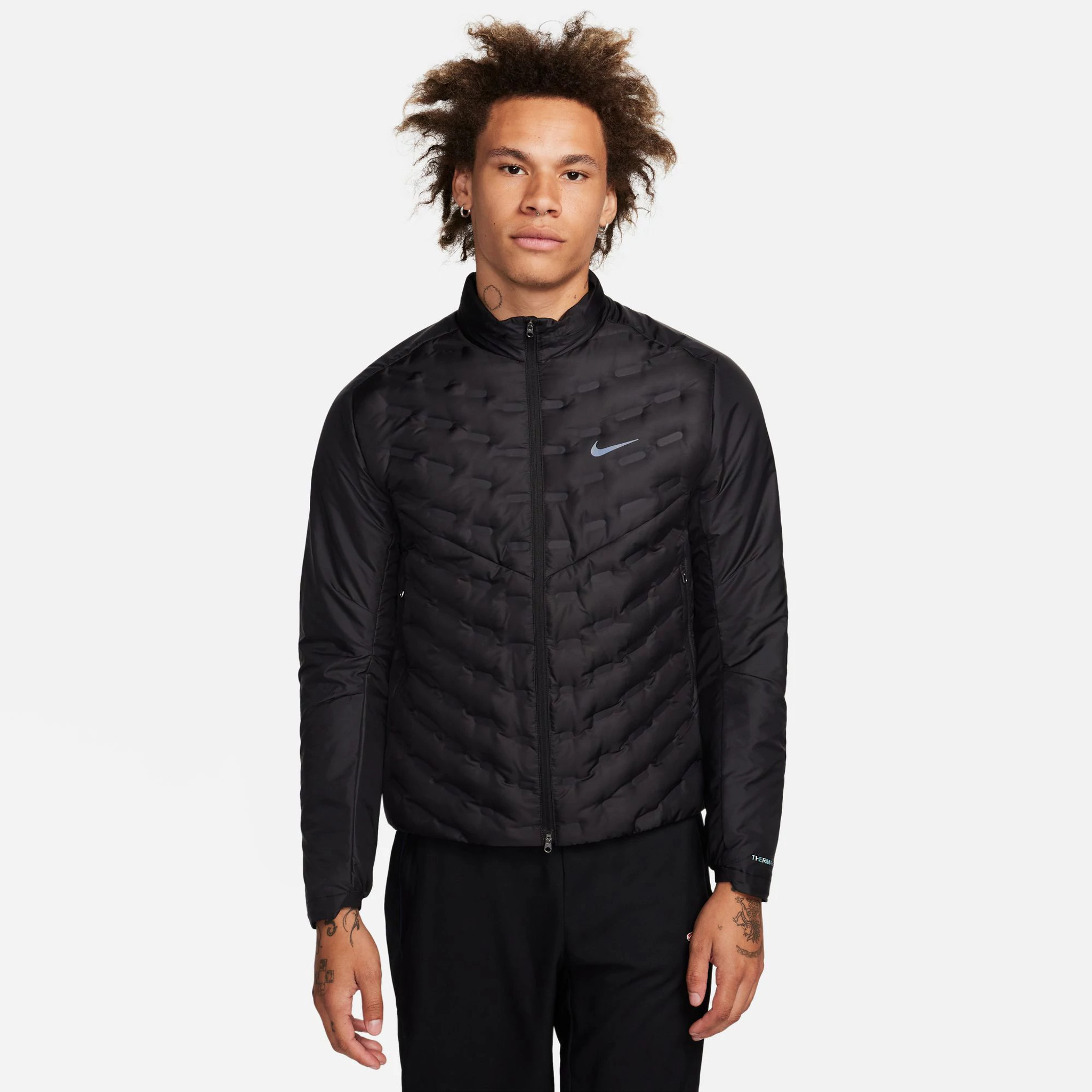 Men's Nike Therma-Fit Repel Aeroloft Jacket - Black, Size: L | Apparel - Road Runner Sports