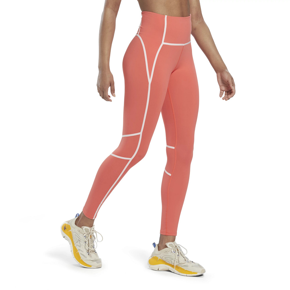 Reebok Pink High Waist Leggings in NEON PINK