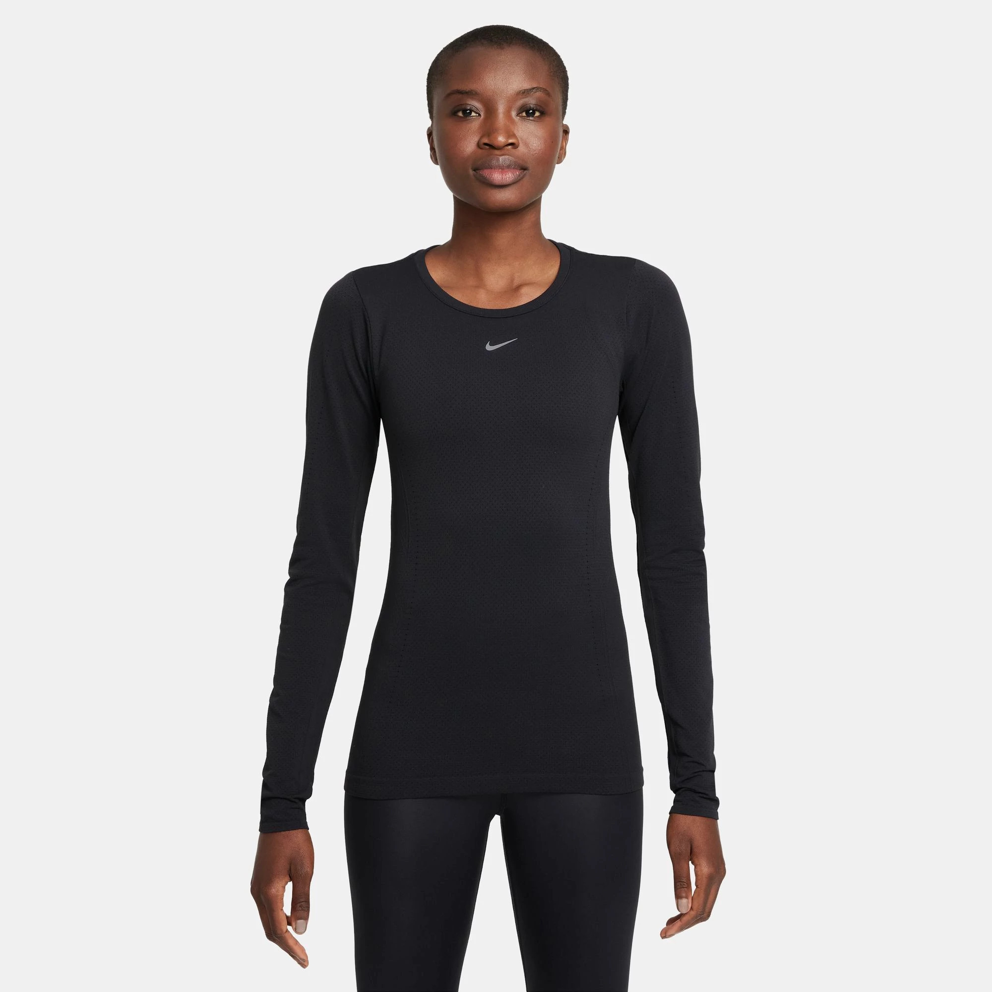 Womens Nike Dri-FIT ADV Aura Slim Long Sleeve Technical Tops