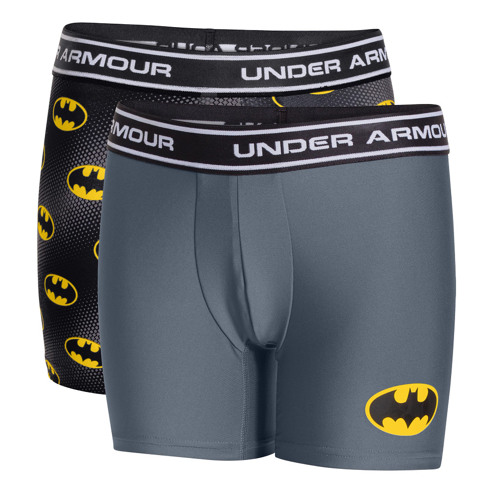 Estar confundido amistad Haz un experimento Kids Under Armour Alter Ego Batman BoxerJock 2-Pack Boxer Brief Underwear  Bottoms
