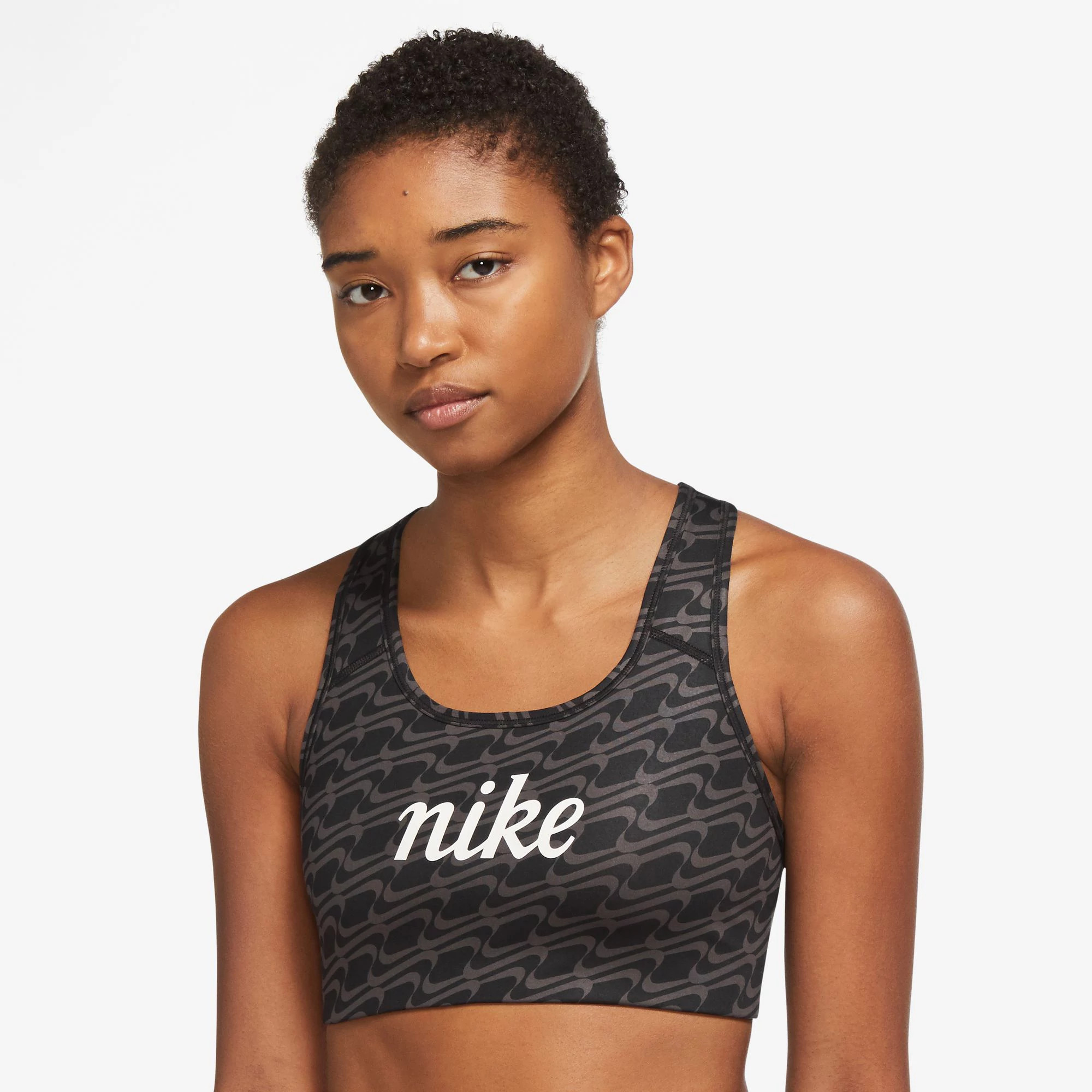Womens Nike DriFIT Swoosh Icon Clash Sports Bras