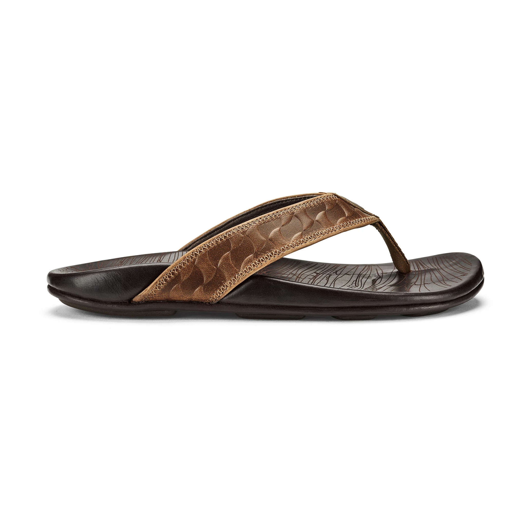 Men's OluKai Hikianalia - Tan / Dark Java, Size: 8, Medium | Footwear - Road Runner Sports