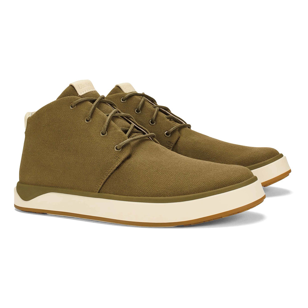 Olukai Papaku Chukka Boots Men\'s 10.5 Brown Canvas Minimalist Casual Office NEW Olukai Mens Boots Papakū  main image 4